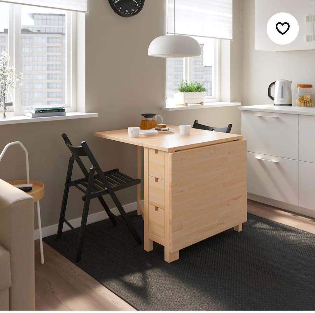 【最終値下げ】IKEA ノールデン ゲートレッグテーブル　バタフライテーブル