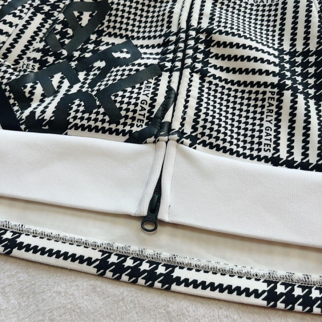 極美品　近年　パーリーゲイツ　セットアップ　千鳥　パーカー　チェック　パンツ