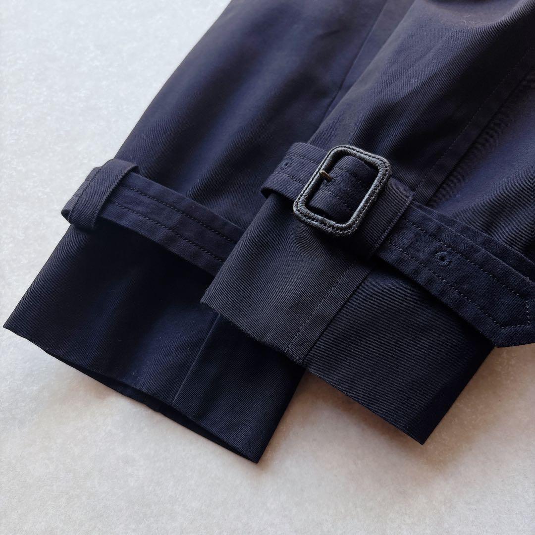 YLEVE｜定価8万 SUPIMA COTTON TRENCH COAT 紺