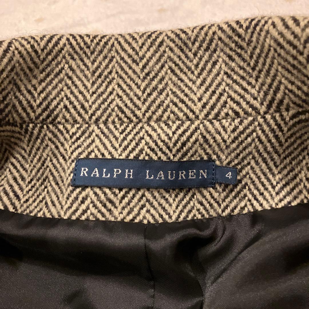 ラルフローレン　日本製　ヘリンボーン柄　レディース　テーラードジャケット　XL