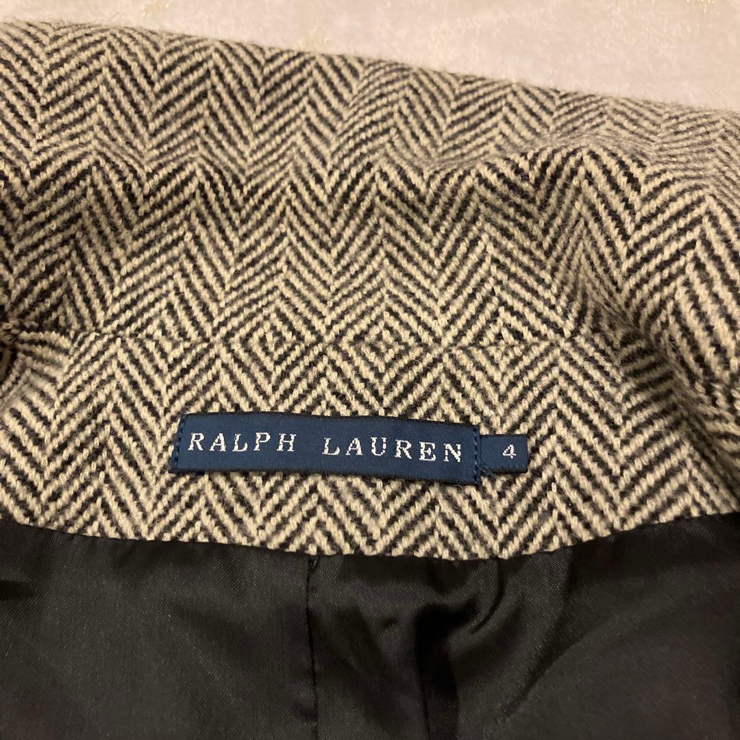 ラルフローレン　日本製　ヘリンボーン柄　レディース　テーラードジャケット　XL