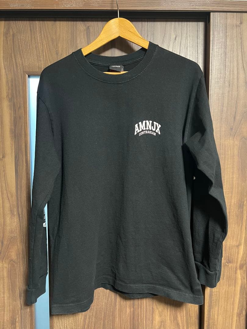AMNJX ロンT 長袖カットソー　ブラック　平本蓮