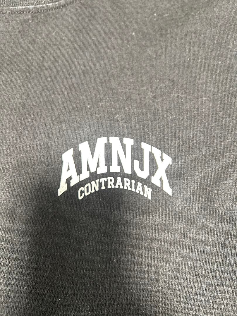 AMNJX ロンT 長袖カットソー　ブラック　平本蓮