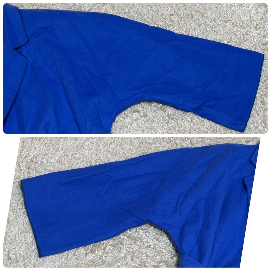 大きめ　希少カラー　美品　Max Mara 　白タグ　カシミヤ　ベルト付き　青