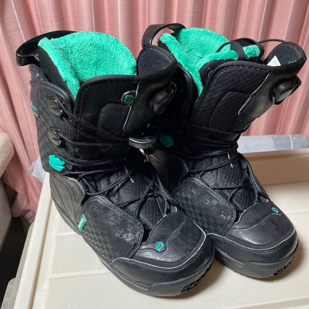 スノーボードセット 紫黒