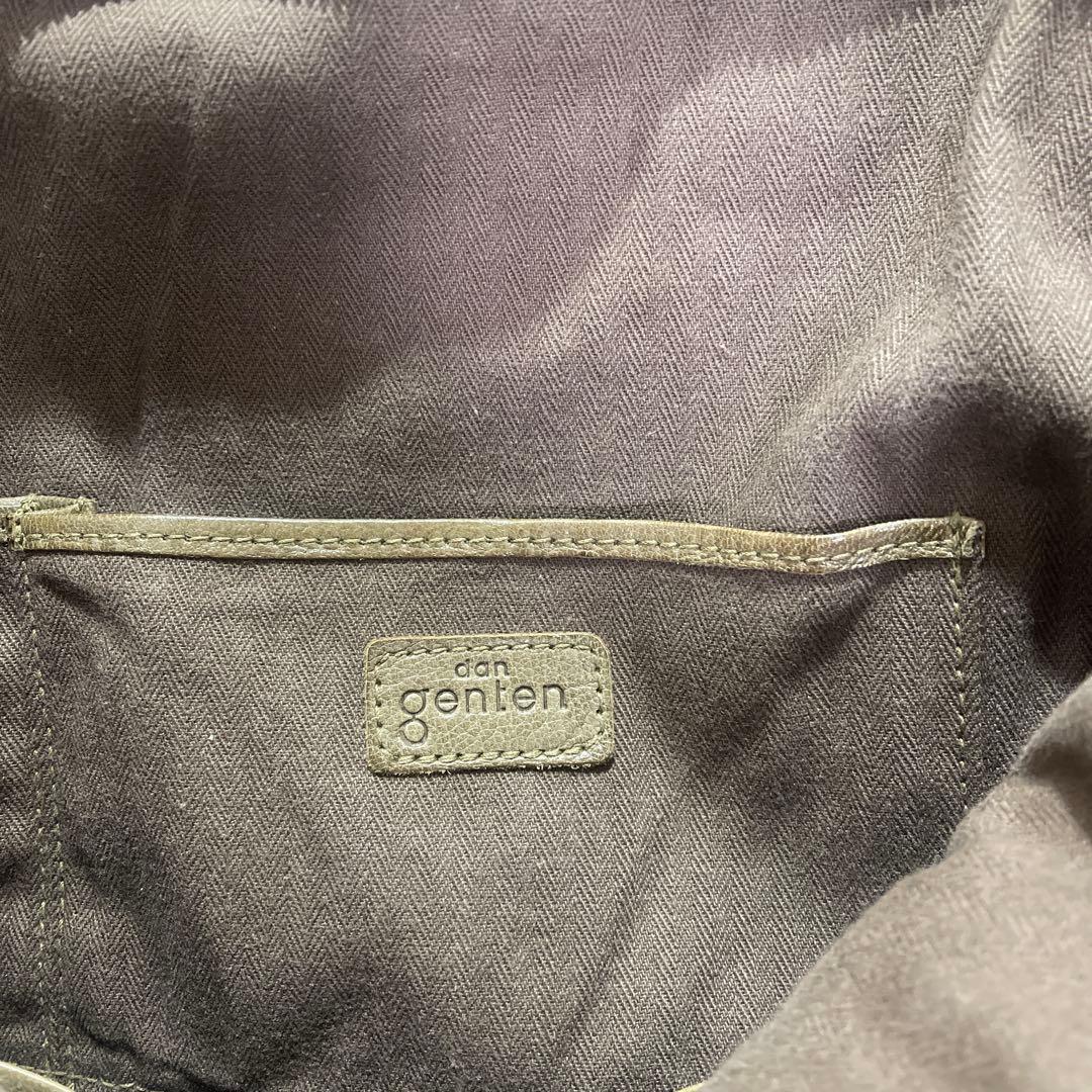 ◇ dan genten ダンゲンテン レザーショルダーバッグ ブラウン ◇