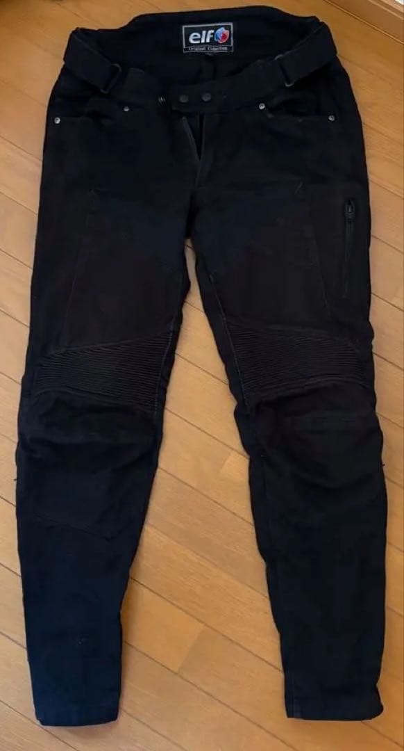 elf ブラック スポルトデニムパンツ LL