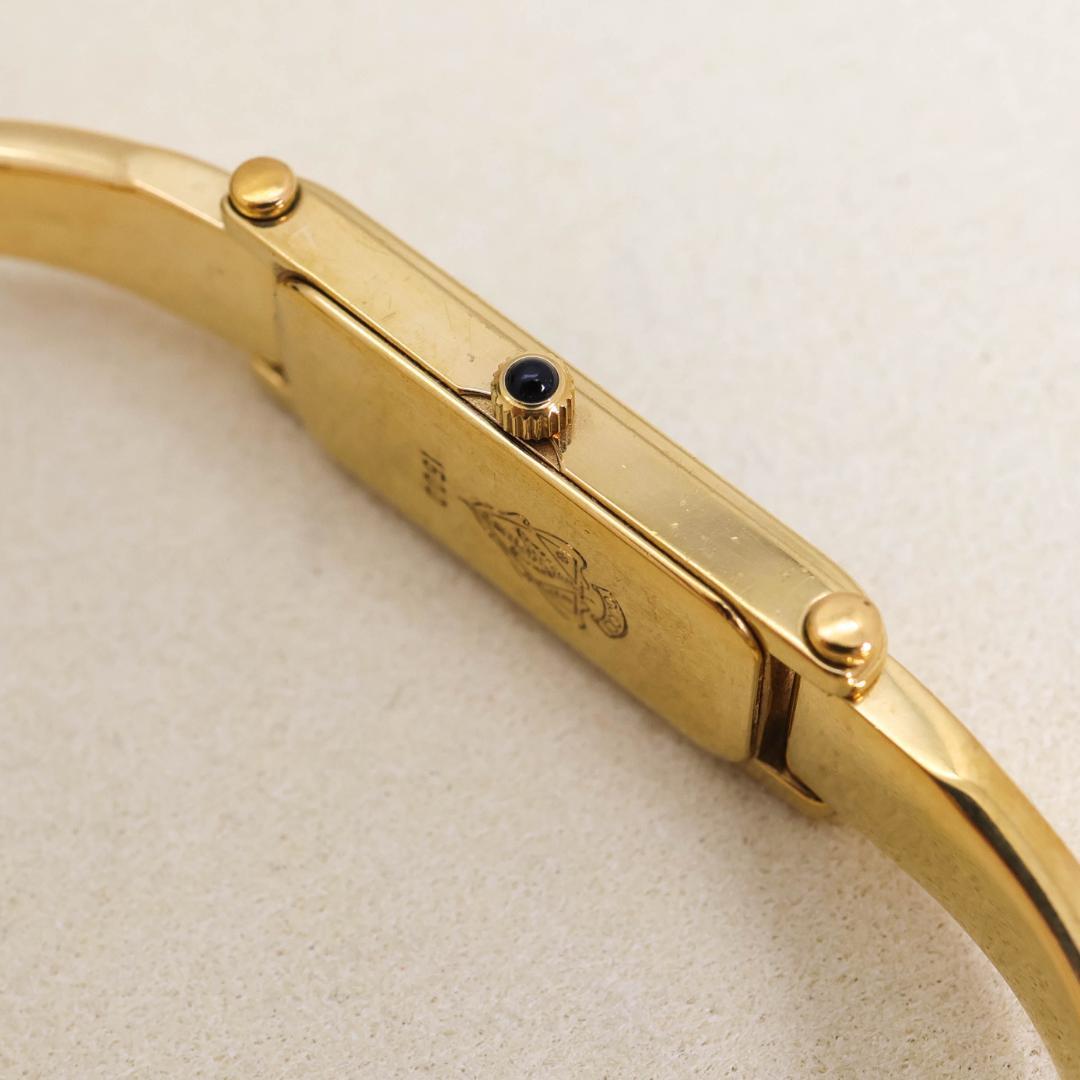 稼働 GUCCI 腕時計 1500L バングル レディース ブラック 2437