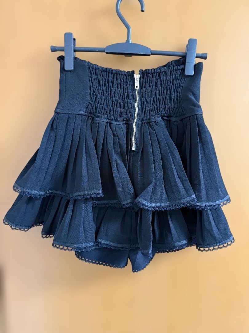 リズリサ LIZ LISA ダブル消しプリーツスカパン 黒色 FreeSize