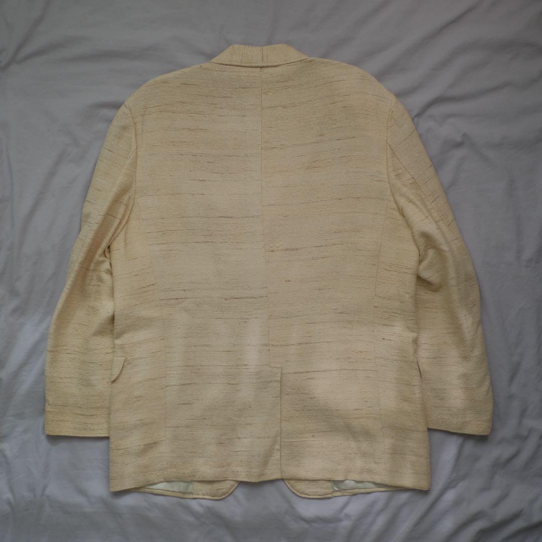 60s usa製 カスリ 絣 ネップ テーラードジャケット オフホワイト
