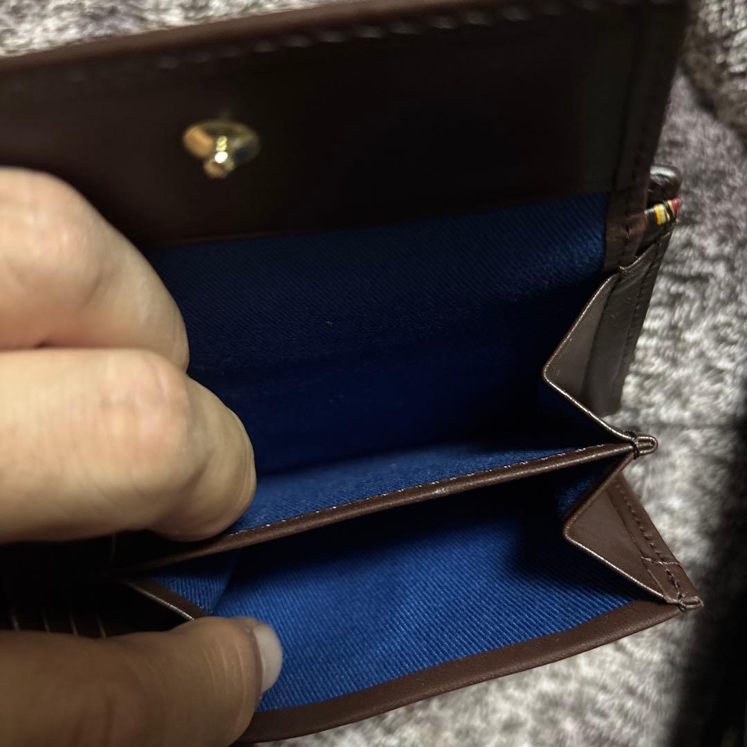 あ*ね様 【未使用保管品】ポールスミス　二つ折り財布　ダークブラウン
