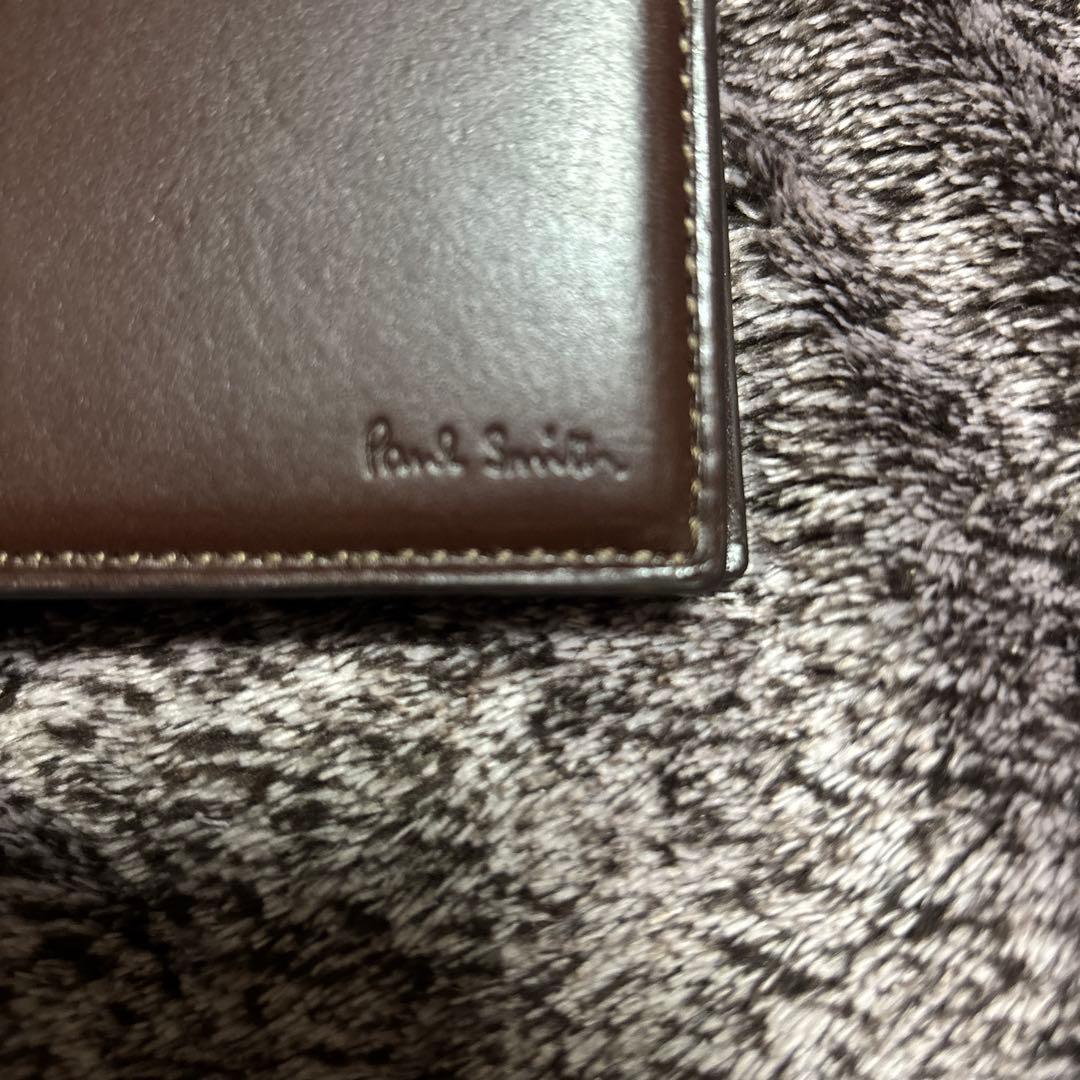 あ*ね様 【未使用保管品】ポールスミス　二つ折り財布　ダークブラウン