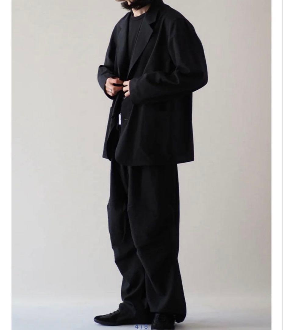 美品 24ss comoli ウールニータック チャコール　希少サイズ 1