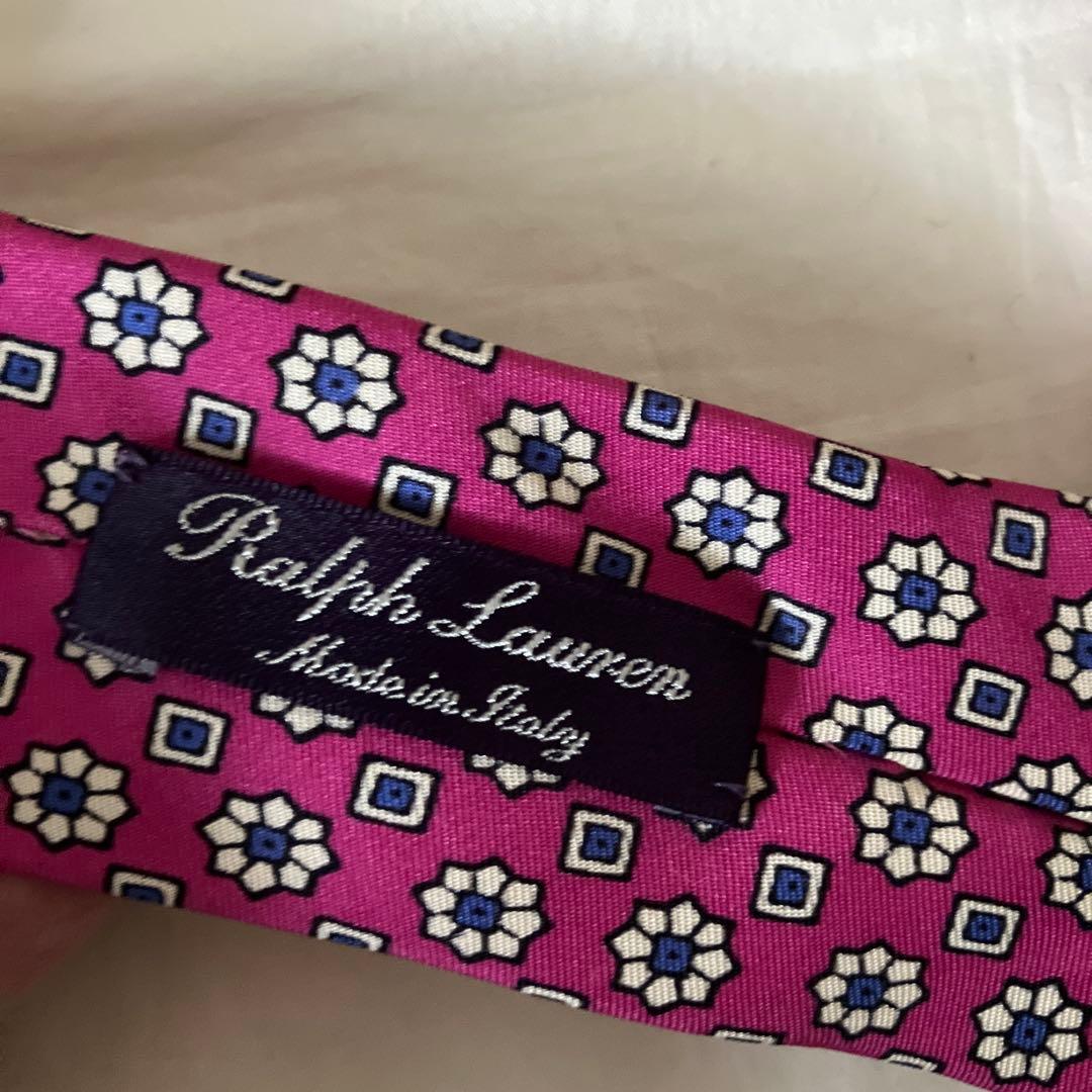 ポロラルフローレン　パープルレーベル　ネクタイ　イタリア製