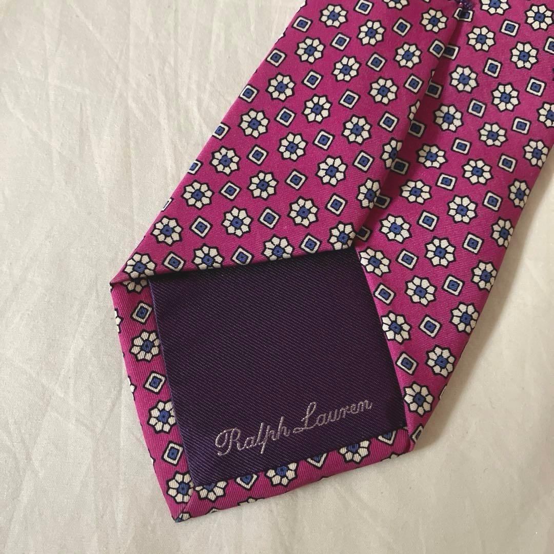 ポロラルフローレン　パープルレーベル　ネクタイ　イタリア製