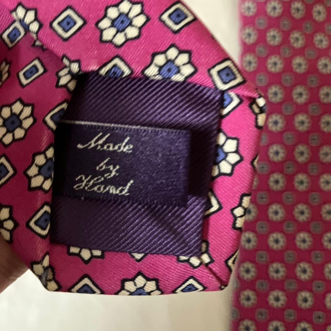ポロラルフローレン　パープルレーベル　ネクタイ　イタリア製
