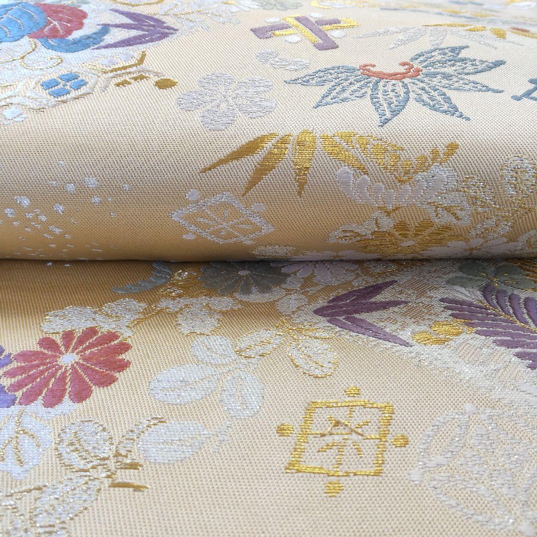 【袋帯】幸せを結ぶ帯＊鳳凰と宝尽くしが織りなす西陣の華/Obi/Vintage
