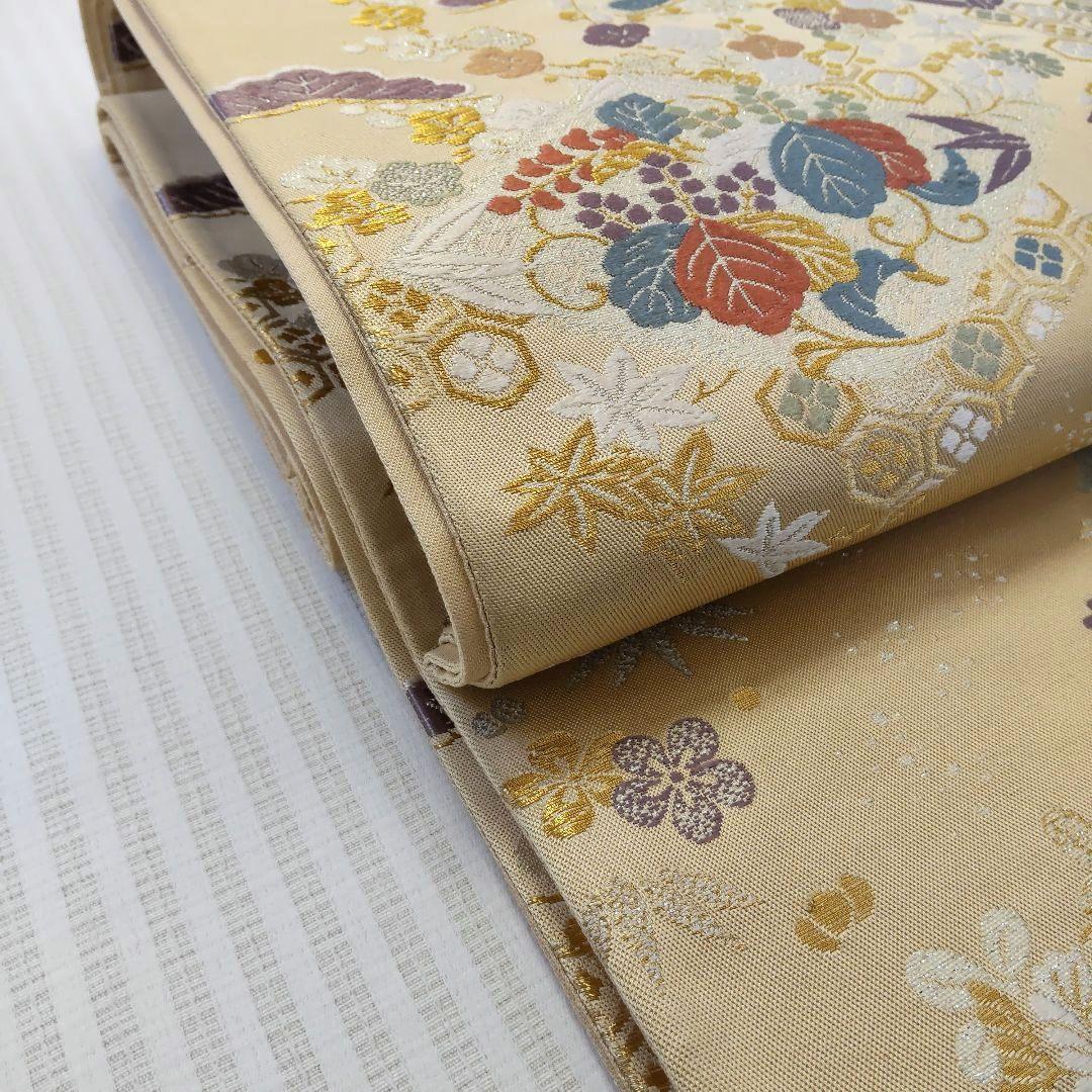 【袋帯】幸せを結ぶ帯＊鳳凰と宝尽くしが織りなす西陣の華/Obi/Vintage