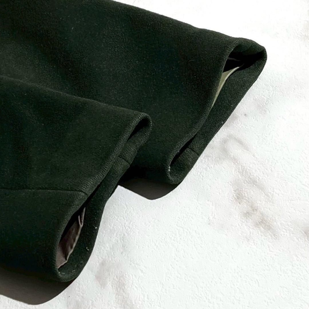 【美品✨】ポールスミス バイカラー ピーコート 希少デザイン レザー金具 紺 緑