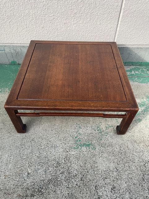【値下げOK】昭和レトロ　古家具　欅座卓　ちゃぶ台　アンティーク家具