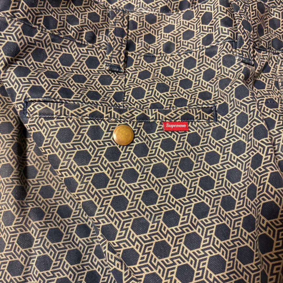 Supreme 19aw モノグラムワークパンツ 34サイズ