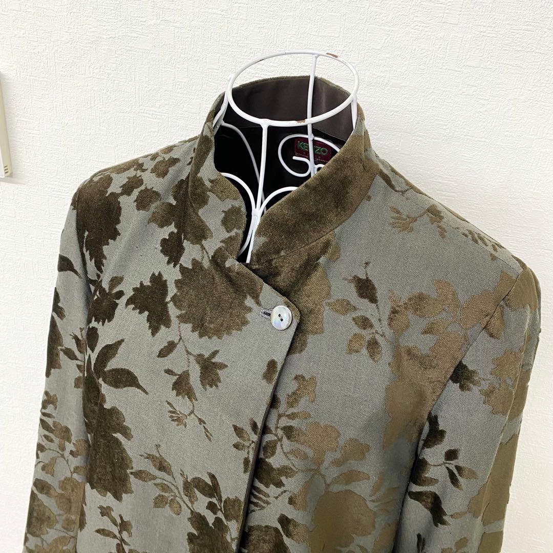 瀧511 ケンゾー KENZO ベルベット ジャガード ジャケット ヴィンテージ