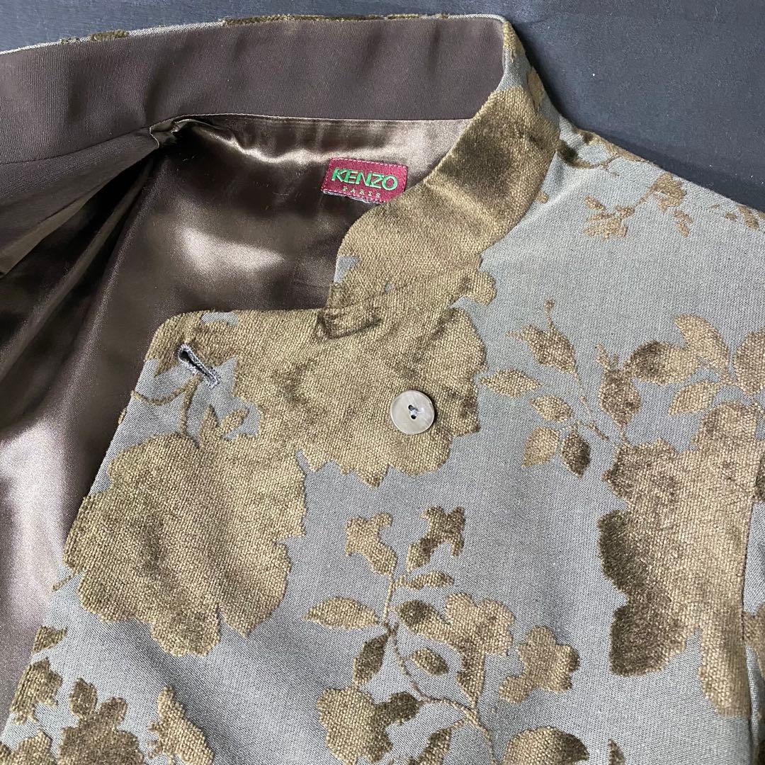 瀧511 ケンゾー KENZO ベルベット ジャガード ジャケット ヴィンテージ