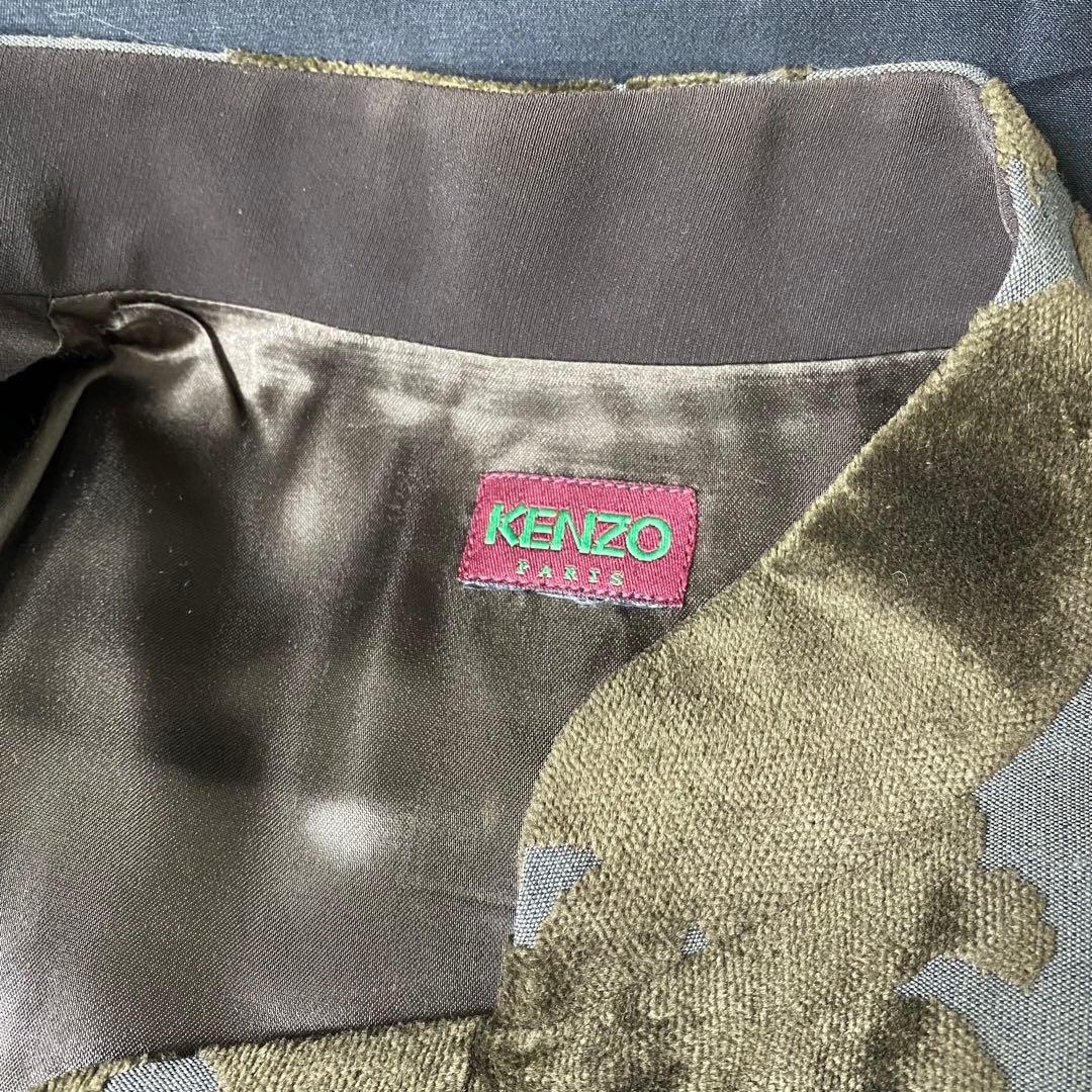 瀧511 ケンゾー KENZO ベルベット ジャガード ジャケット ヴィンテージ