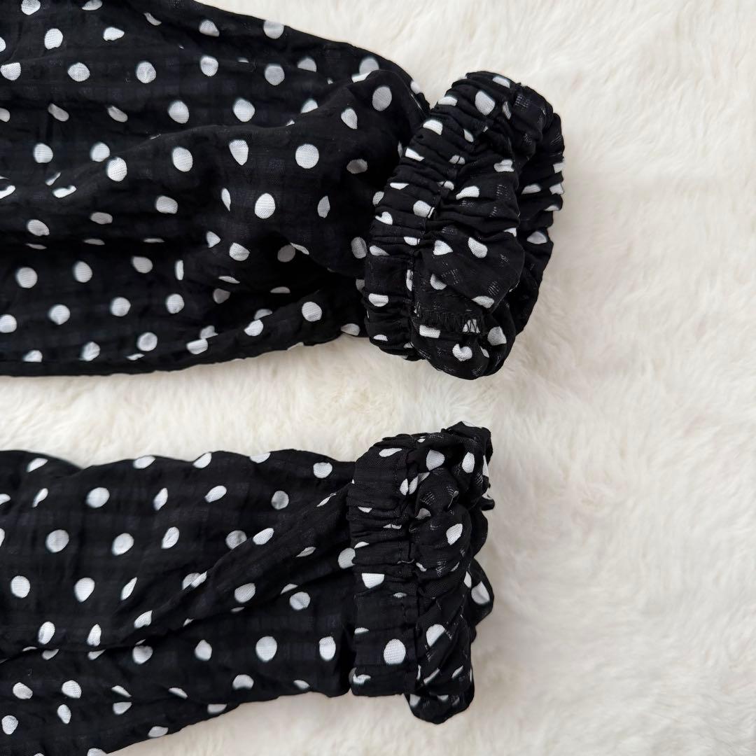 未使用級✨ビアズリー　ドットギャザーワンピース　サイズ1 Mサイズ 完売品