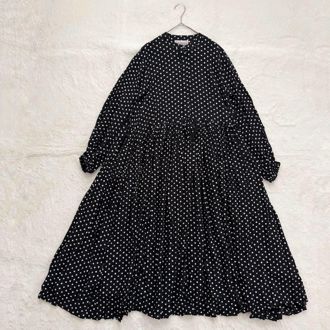 未使用級✨ビアズリー　ドットギャザーワンピース　サイズ1 Mサイズ 完売品