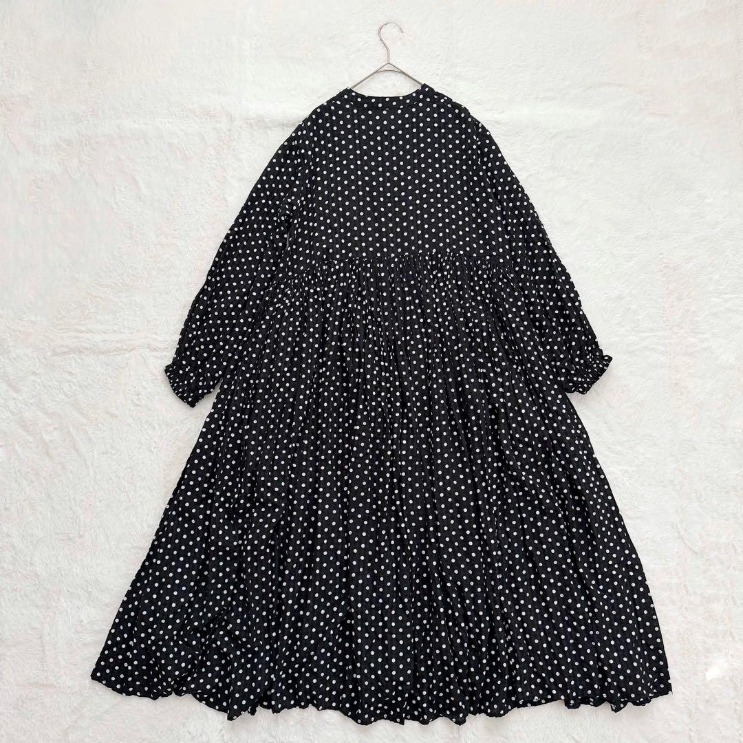 未使用級✨ビアズリー　ドットギャザーワンピース　サイズ1 Mサイズ 完売品