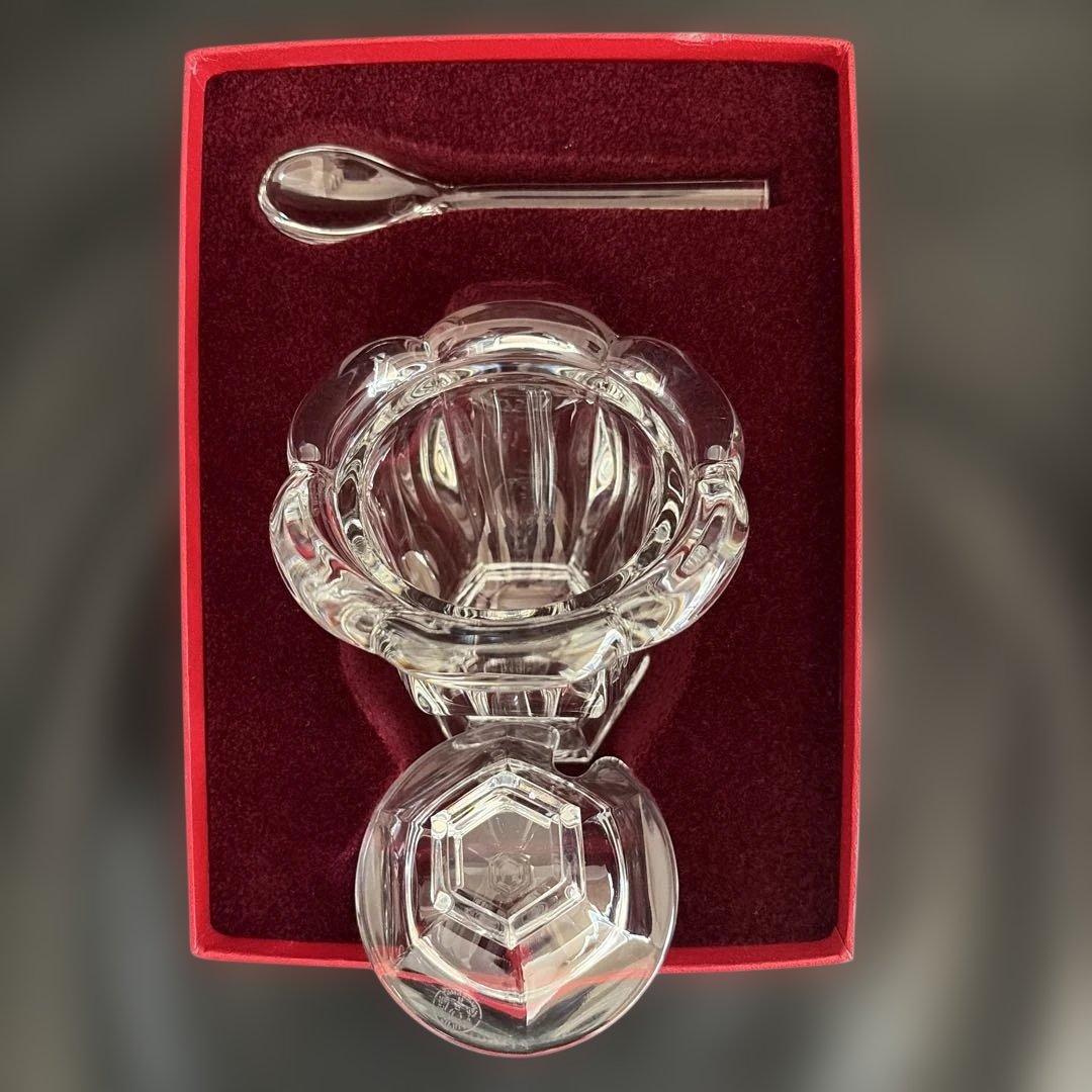 バカラ ミズーリ マスタード(ジャム)ポット スプーン付　箱あり