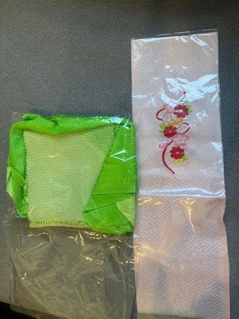 【美品　総絞り】7歳向け・正絹・総絞りのお着物セット　七五三　クリーニング済