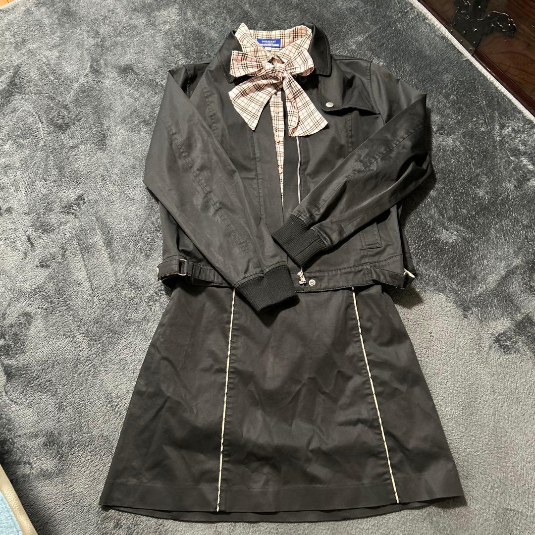 BURBERRY ブラック スーツ　私学入試、面接、入学式