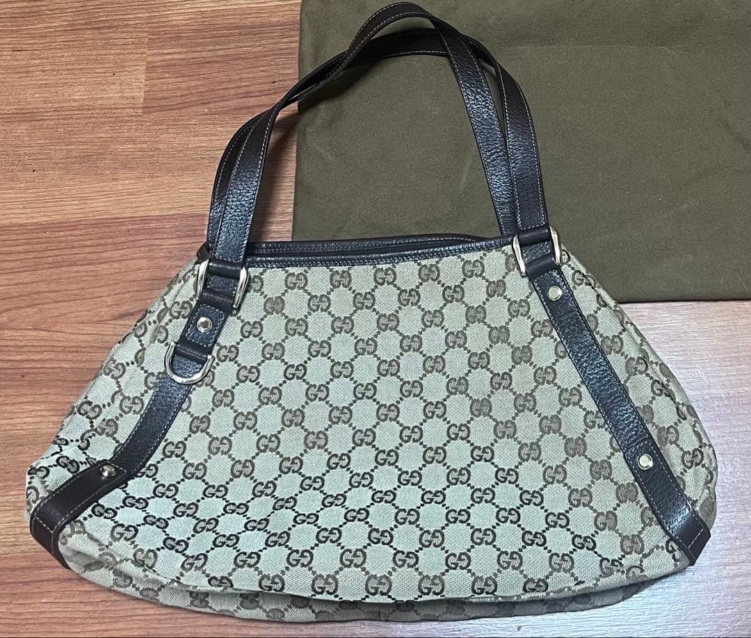 【GUCCI】GGキャンバストートバッグ　アビー