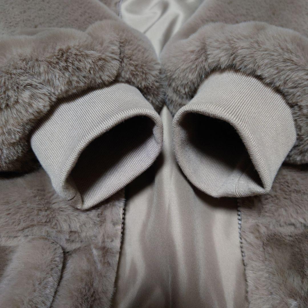 MARY QUANT ビジューデイジーファーBIGパーカー ブルゾン