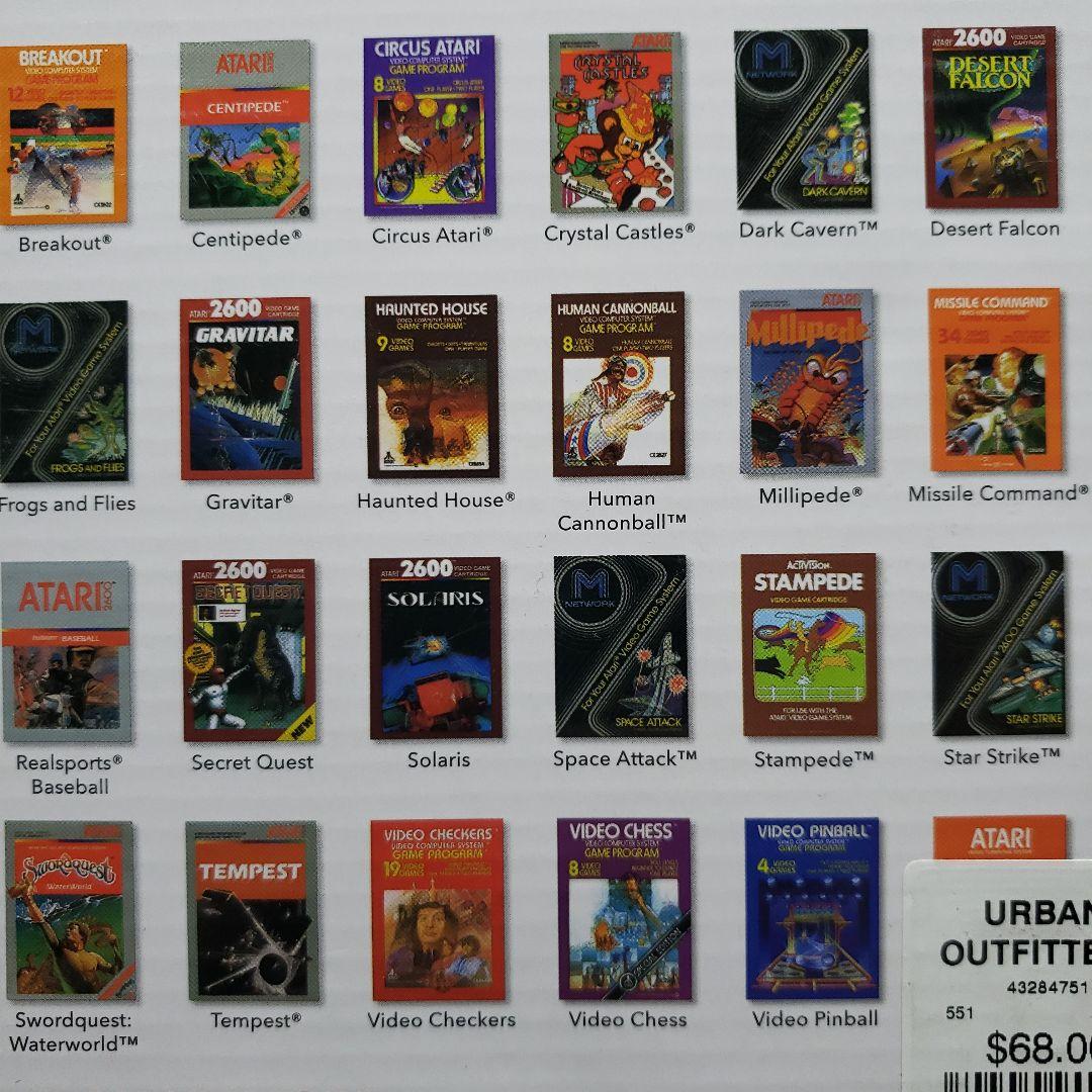 ATARI アタリ フラッシュバック ポータブルゲーム 70種類のゲームを内蔵