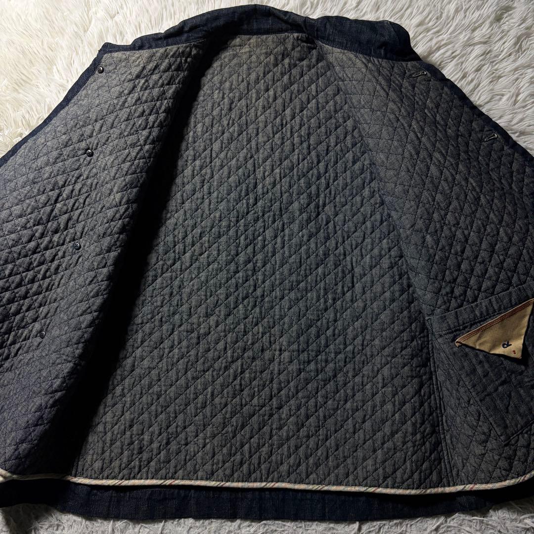 希少■45RPM デニム　ジャケット　変形　インディゴ　キルティング　サイズ2