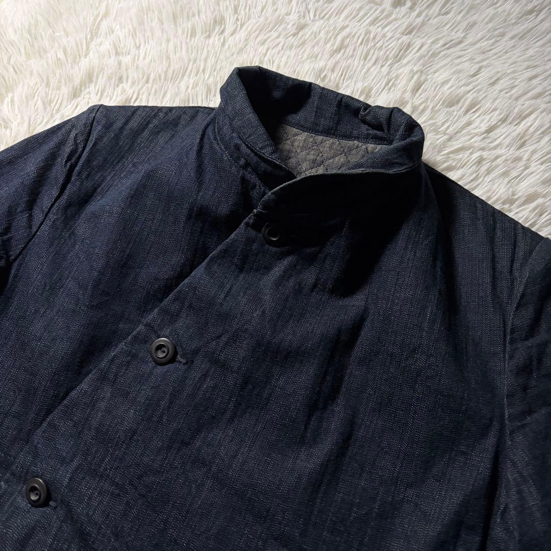 希少■45RPM デニム　ジャケット　変形　インディゴ　キルティング　サイズ2