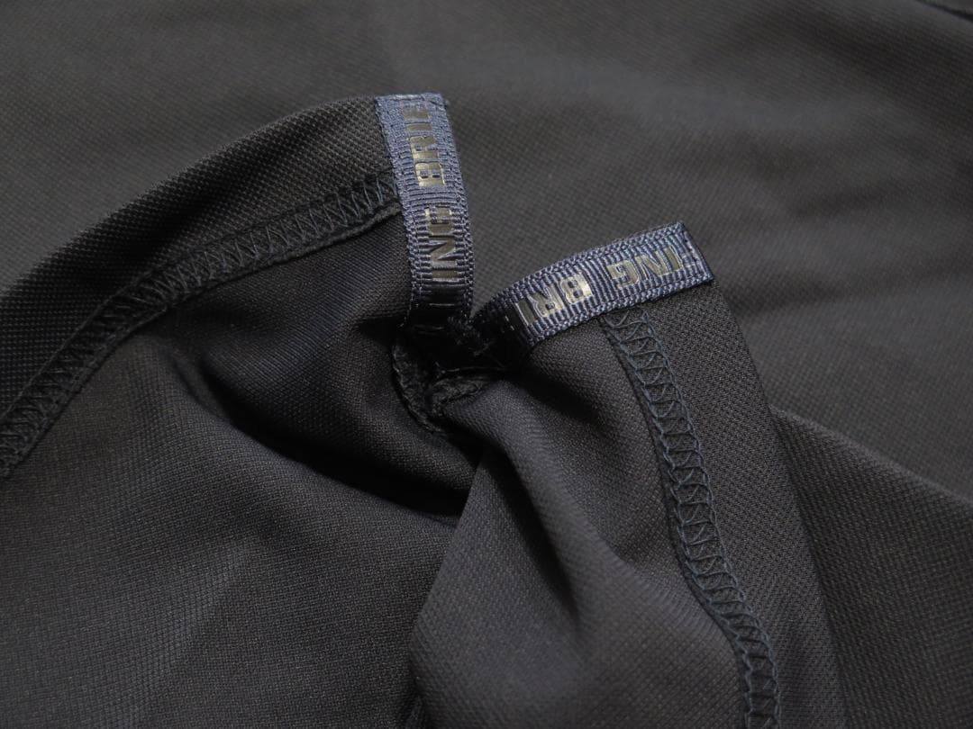 BRIEFING GOLFブリーフィングゴルフバックロゴラインシャツネイビーⓂ