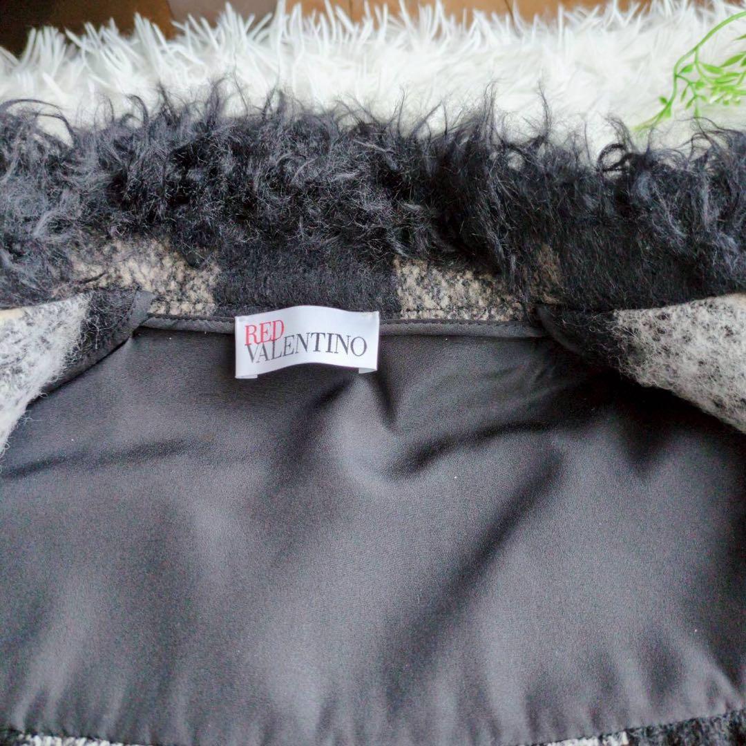 ◾︎入手困難◾︎ レッドヴァレンティノ ダブルブレストケープコート チェック 38