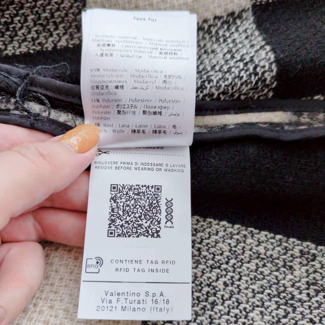 ◾︎入手困難◾︎ レッドヴァレンティノ ダブルブレストケープコート チェック 38