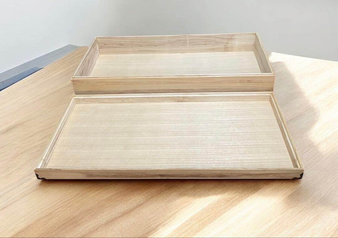 計3段★桐タンス・桐箱　衣装ケース　1段+未使用キャスター付き2段