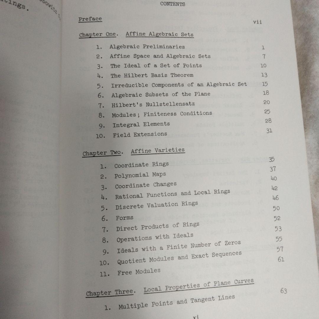 洋書 Algebraic Curves William Fulton