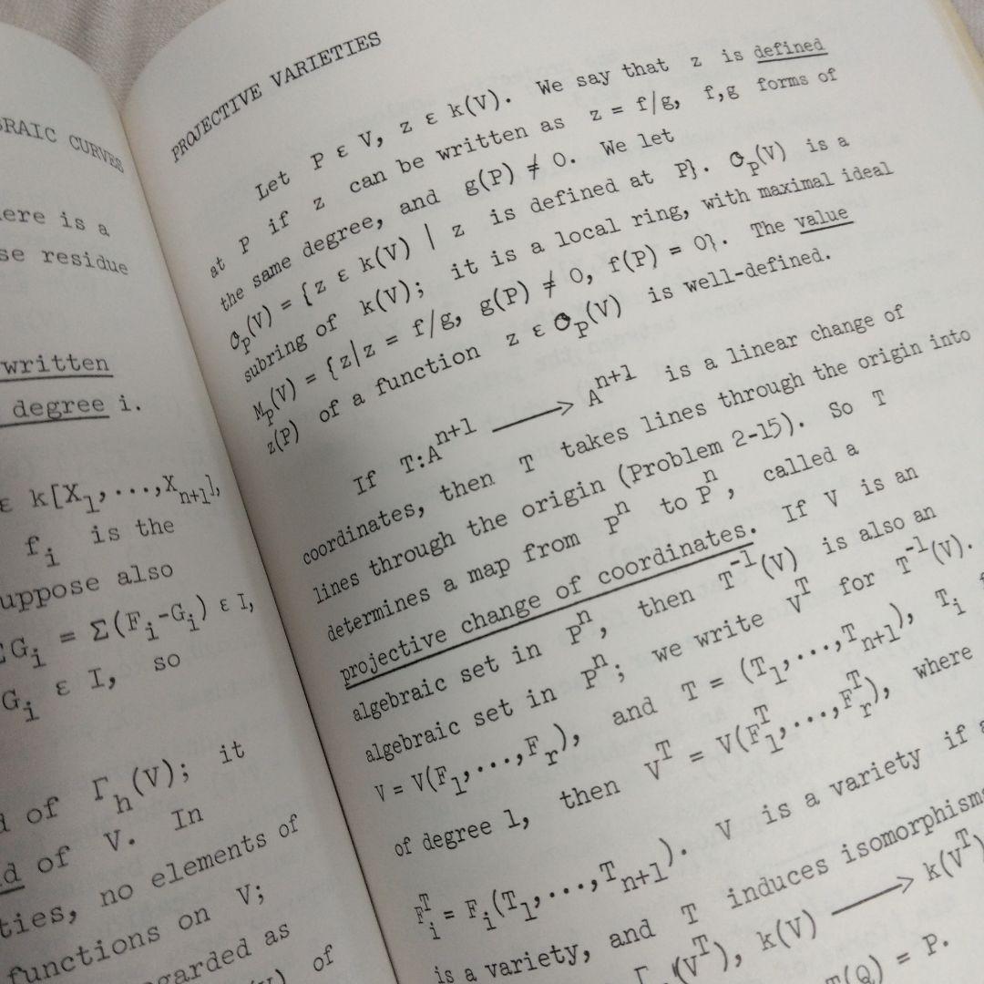 洋書 Algebraic Curves William Fulton