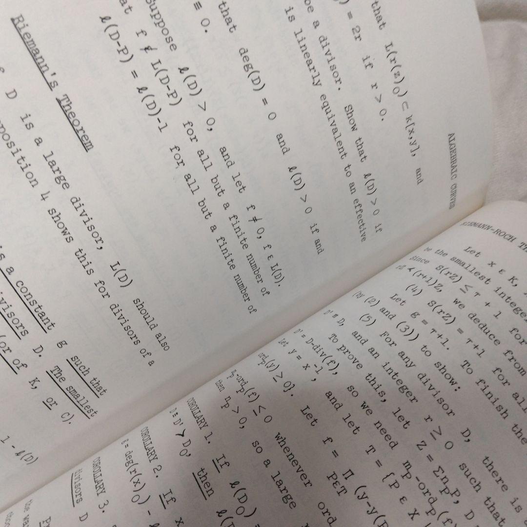 洋書 Algebraic Curves William Fulton