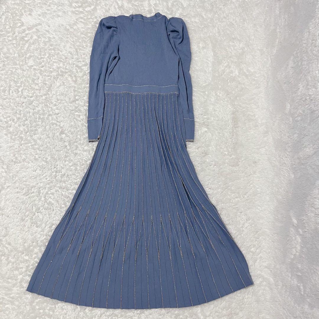 ワンピース Suite Room Knit Long Dress M sepia blue