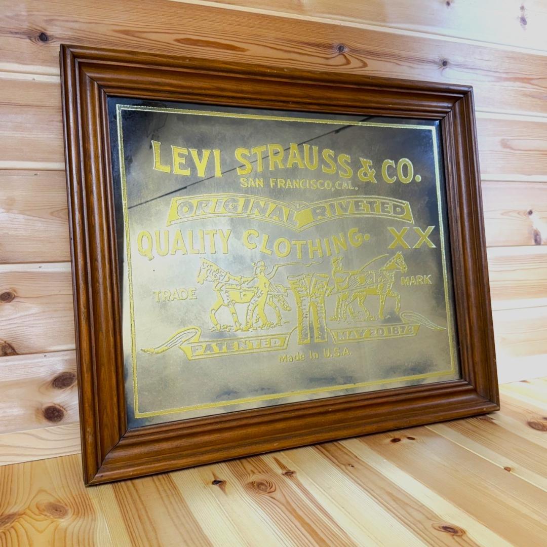 LEVI'S リーバイス 1973年 パブミラー 大型 ビンテージ 看板 店舗
