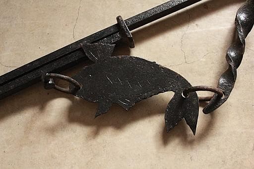 u*d様 古い鉄製の自在鉤　最長210㎝　吊り下げ　フック　囲炉裏