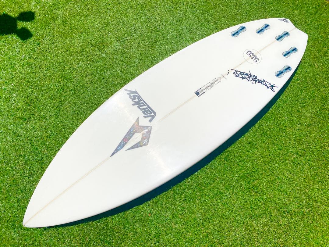 ジャスティスサーフボード　レッドホット　中古美品